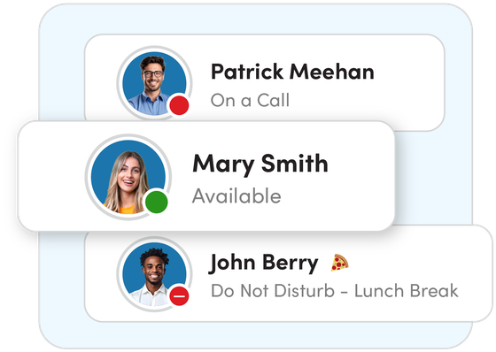 ConnectUC presence status showing team availability